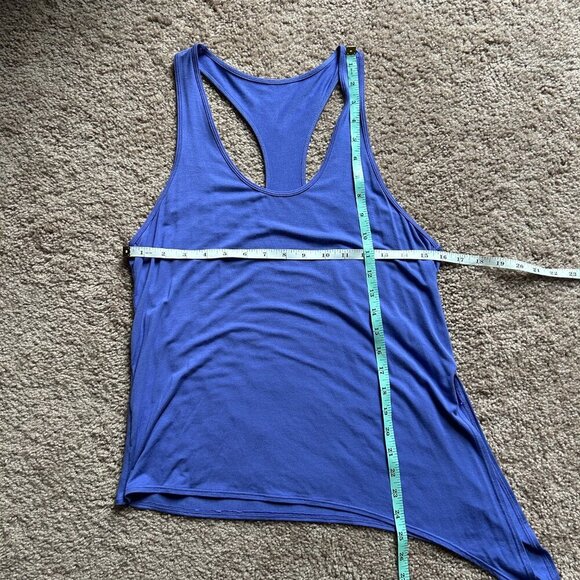 Curves and Combatboots Blue Side Tie Tank Top Size Medium - Picture 6 of 6